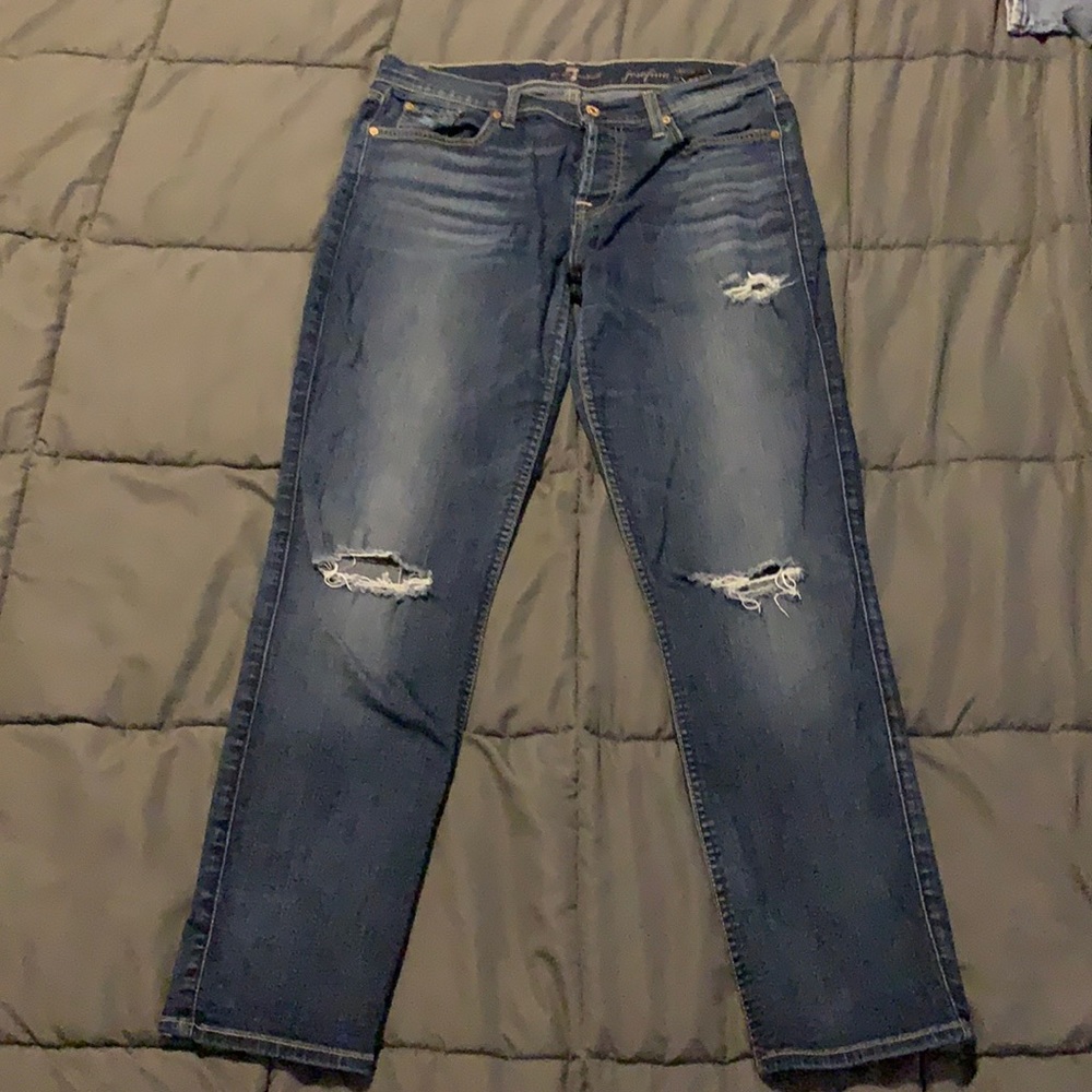 7 for all Mankind, Boyfriend Ankle Jeans, Sz 29